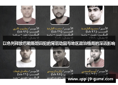 以色列释放巴勒斯坦囚犯的背后动因与地区政治格局的深远影响 以色列释放巴勒斯坦囚犯的背后动因与地区政治格局的深远影响